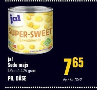 Poetzsch Padborg Ja! søde majs tilbud