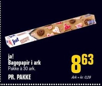 Poetzsch Padborg Ja! bagepapir i ark tilbud