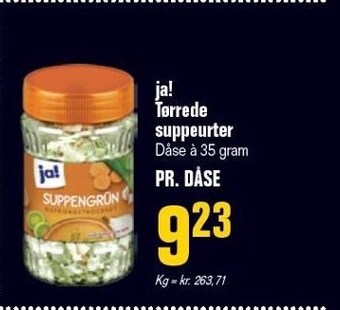 Ja! tørrede suppeurter