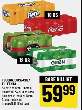 Løvbjerg Tuborg, coca-cola el. fanta tilbud
