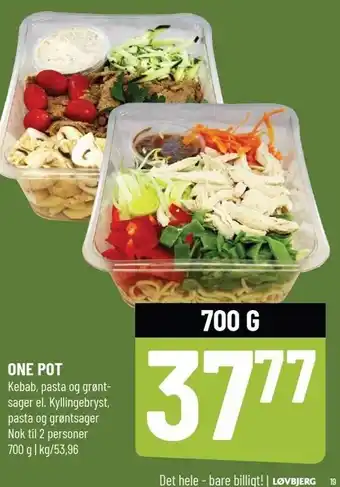 Løvbjerg One pot tilbud