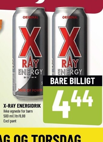 Løvbjerg X-ray energidrik tilbud
