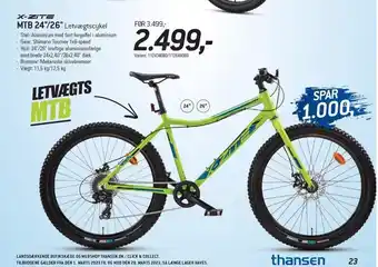 Thansen Z-xite mtb 24''/26'' tilbud