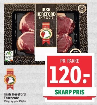 SPAR Irish hereford entrecote tilbud