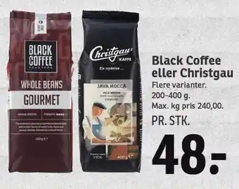 SPAR Black coffee eller christgau tilbud