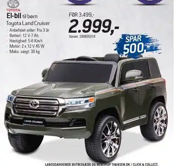 Toyota el-bil til børn