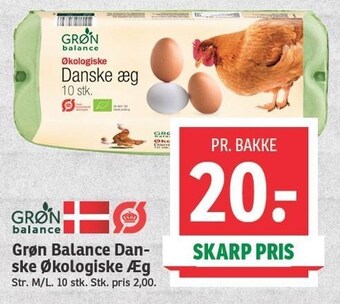 SPAR Grøn balance danske økologiske æg tilbud
