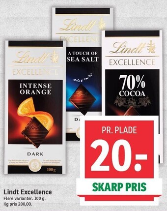SPAR Lindt excellence tilbud