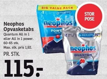 SPAR Neophos opvasketabs tilbud