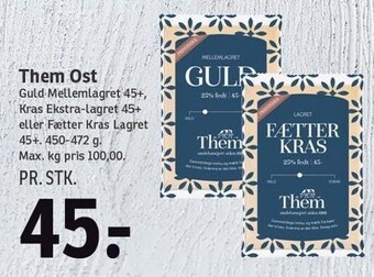 SPAR Them ost tilbud