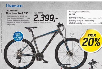 Thansen Mountainbike 27.5 tilbud