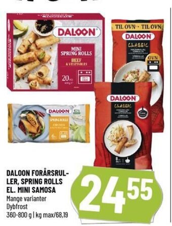 Løvbjerg Daloon Forårsruller, Spring Rolls El. Mini Samosa tilbud