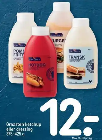 REMA 1000 Graasten Ketchup Eller Dressing 375-425g tilbud