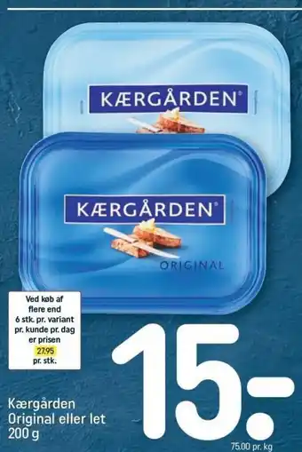 REMA 1000 Kærgården Original Eller Let 200g tilbud