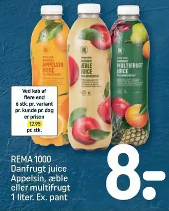 REMA 1000 REMA 1000 Danfrugt Juice Appelsin tilbud