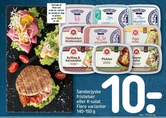 REMA 1000 Sønderjyske Fristelser Eller K-Salat tilbud