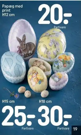 REMA 1000 Papæg Med Print H12 cm tilbud