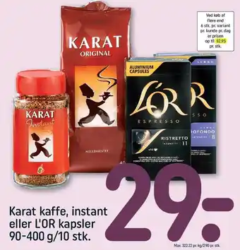 REMA 1000 Karat Kaffe tilbud