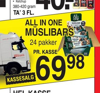 ABC Lavpris All in one müslibars tilbud