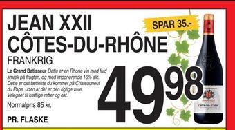 ABC Lavpris Jean xxii côtes-du-rhône tilbud