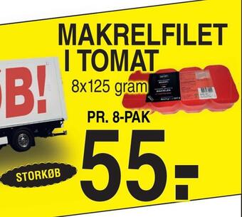 ABC Lavpris Makrelfilet i tomat tilbud