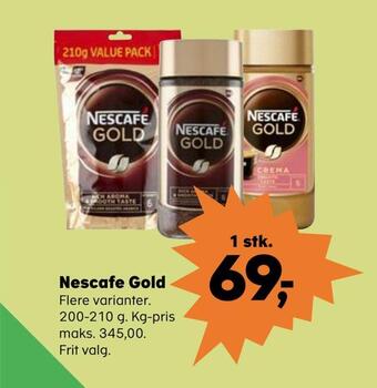 Kvickly Nescafe gold tilbud