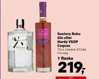 Suntory roku gin eller hardy vsop cognac