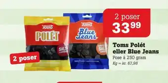 Toms polét eller blue jeans