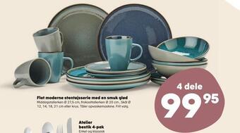 Flot moderne stentøjsserie med en smuk glød