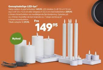 Genopladelige led-lys