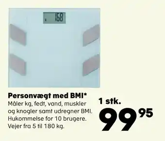 Kvickly Personvægt med bmi tilbud
