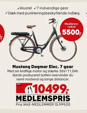 Kvickly Mustang dagmar elec. 7 gear tilbud