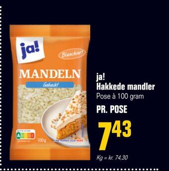 Poetzsch Padborg Ja! hakkede mandler tilbud
