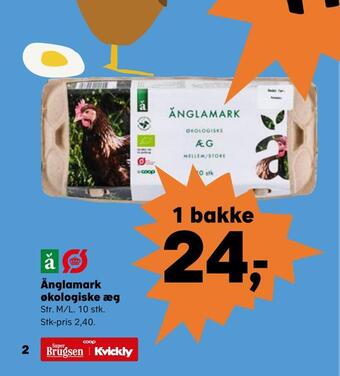 SuperBrugsen Änglamark økologiske æg tilbud