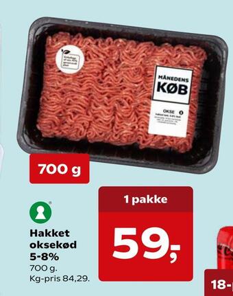 Kvickly Hakket oksekød 5-8% tilbud