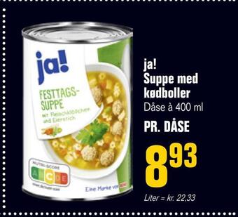 Poetzsch Padborg Ja! suppe med kødboller tilbud