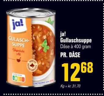 Poetzsch Padborg Ja! gullaschsuppe tilbud