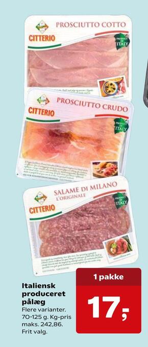 SuperBrugsen Italiensk produceret pålæg tilbud