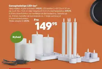 Genopladelige led-lys