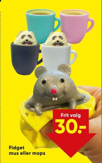 Bilka Fidget mus eller mops tilbud