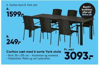 Bilka Carlton bord tilbud
