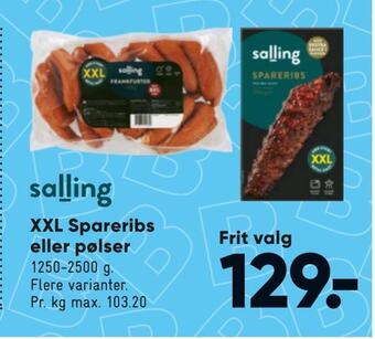 Bilka Xxl spareribs eller pølser tilbud