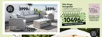 Bilka Vila vinga loungesæt tilbud