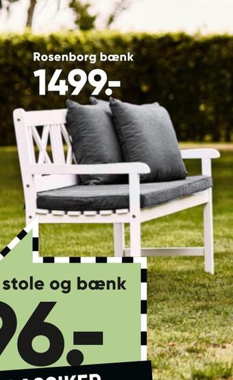 Bilka Rosenborg bænk tilbud
