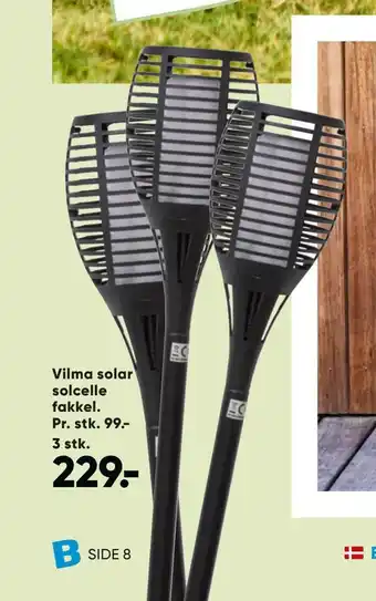 Vilma solar solcelle fakkel