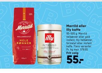 Bilka Merrild eller illy kaffe tilbud