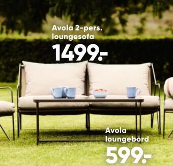 Bilka Avola 2-pers. loungesofa tilbud