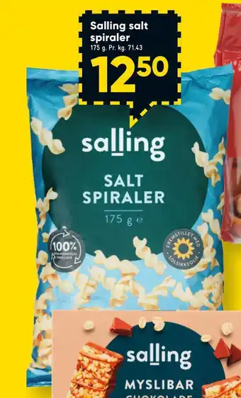 Bilka Salling salt spiraler tilbud