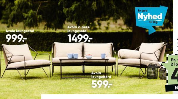 Bilka Avola loungestol tilbud