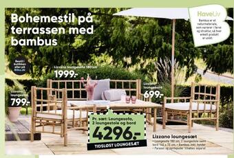 Bilka Lizzano loungesæt tilbud